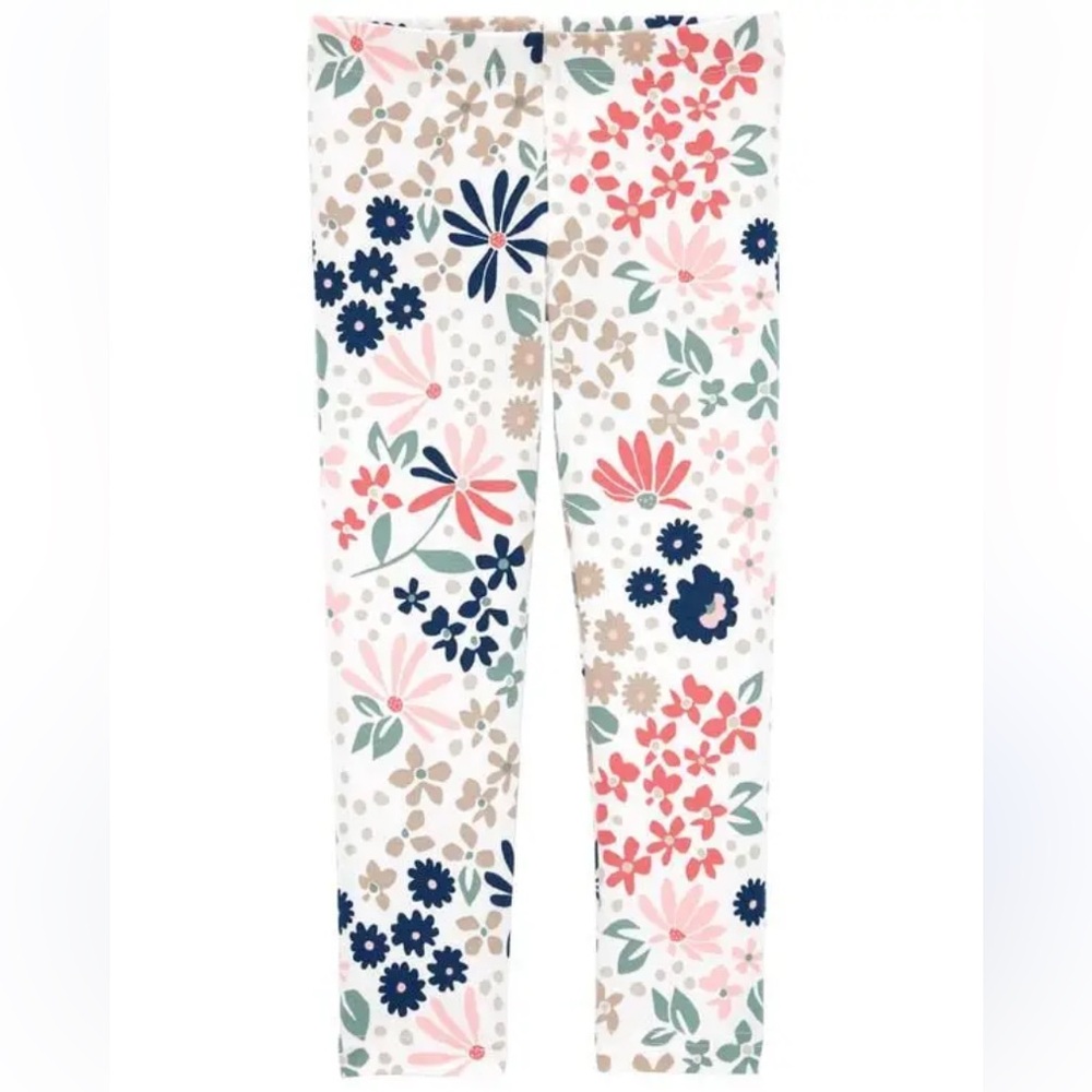 🍓3/$10 Carter's Floral Baby Leggings size 9m
